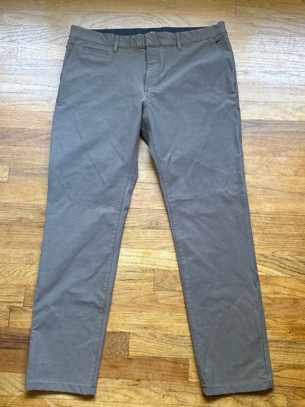 Men's Taupe Chino Pants - Slim Fit